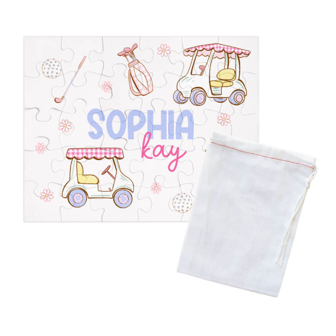  Kids Personalized 30 Piece Puzzle | Country Club Cuties Pink、mySite、layawaytickets