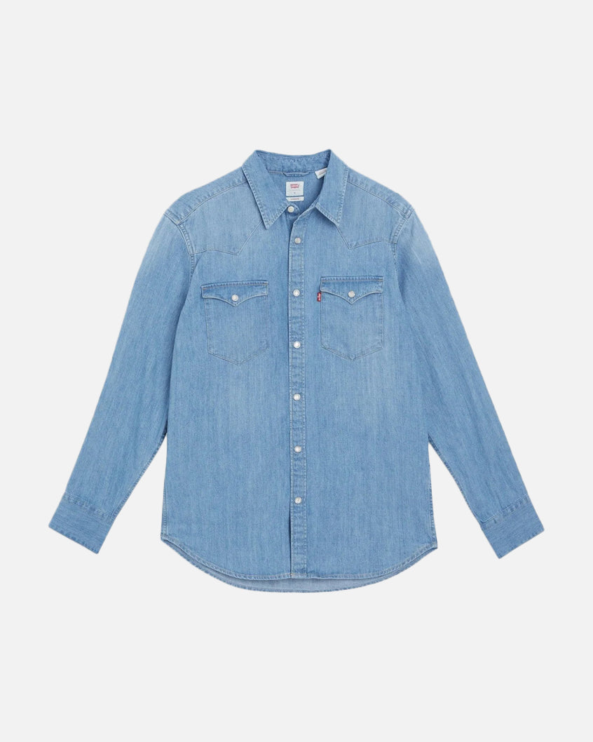 Levi Strauss And Co Barstow Western Standard Denim Button Up Shirt Blue、mySite、zt4zffjzw