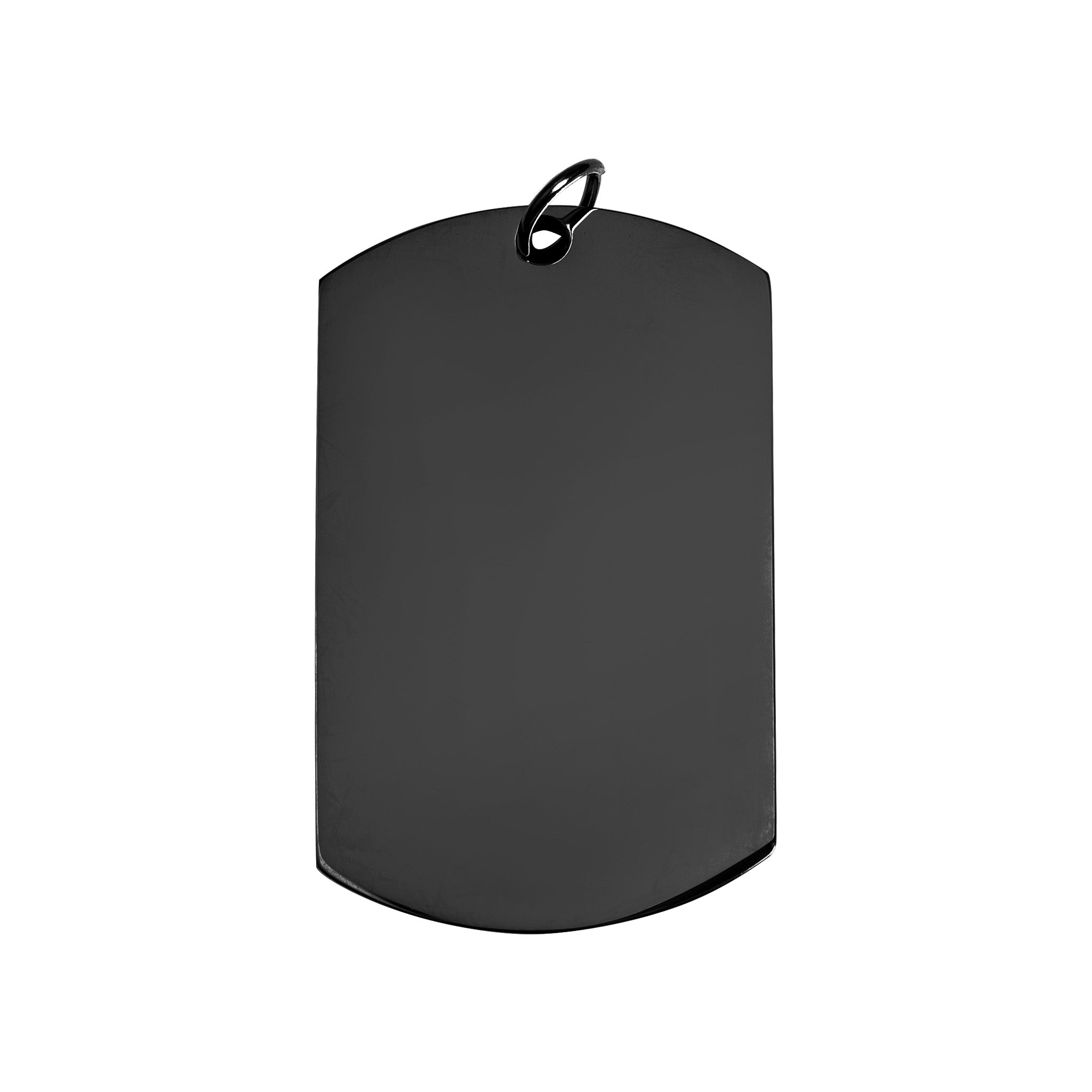 18K Gold PVD Stainless Steel Engravable Dog Tag Pendant / PDC280、mySite、dreamappss