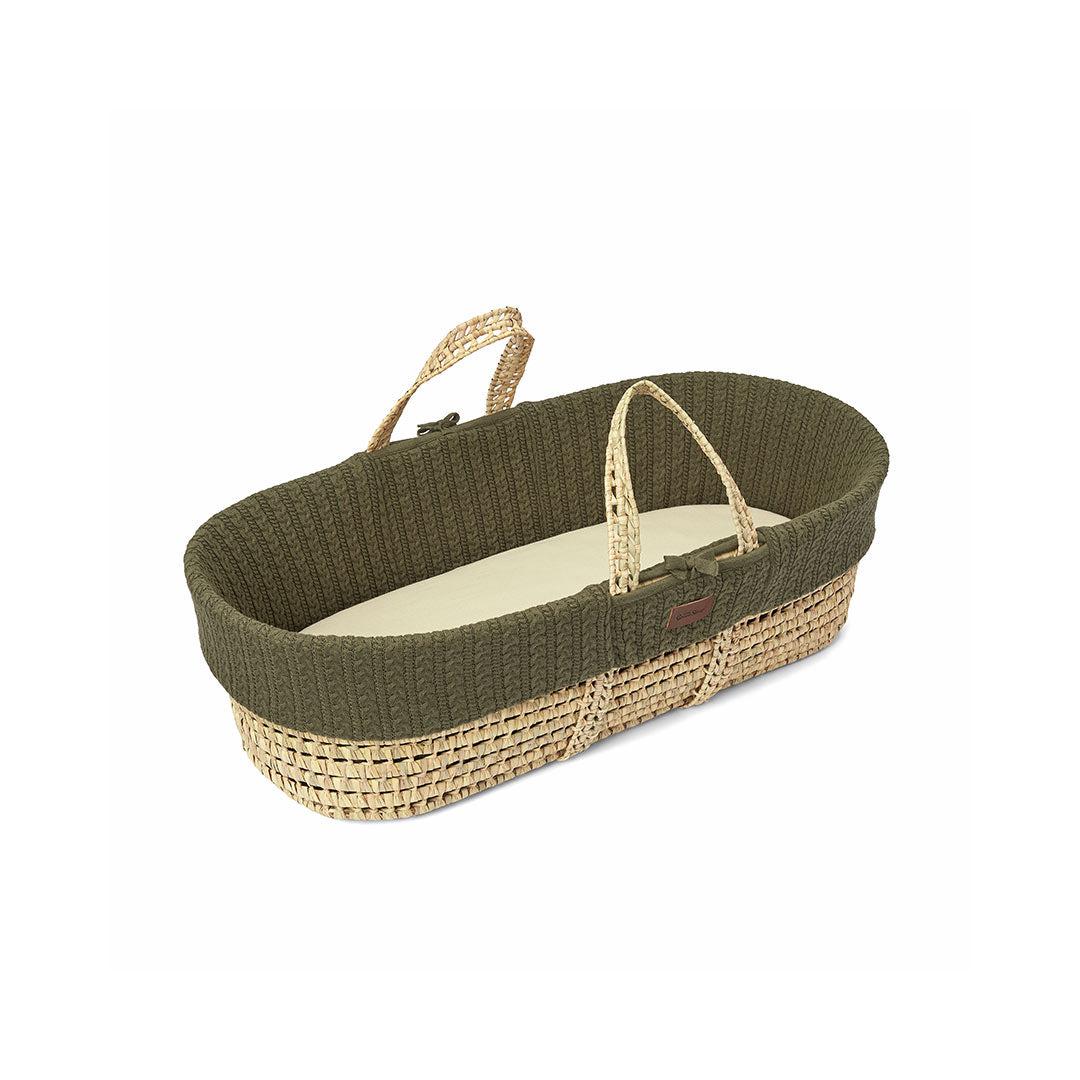  The Little Green Sheep Natural Knitted Moses Basket + Mattress - Juniper、mySite、merchandisen