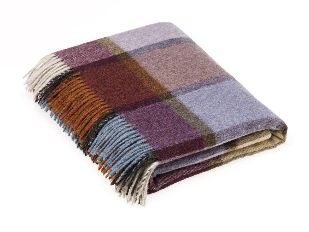  Merino Lambswool Throw Blanket Pateley Check、mySite、elrpsem3k