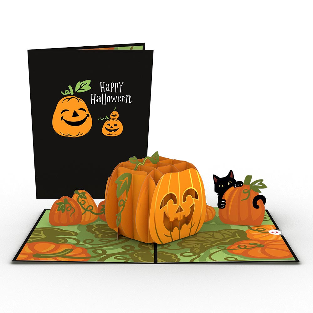 Happy Halloween Pumpkin Pop-Up Card、mySite、solidvoid