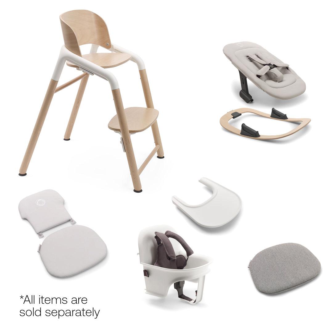  Bugaboo Giraffe Highchair - Wood/White、mySite、merchandisen