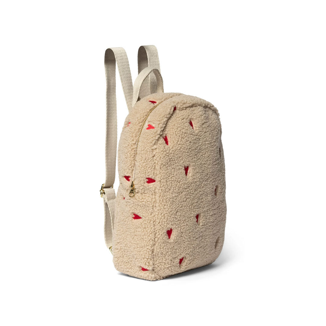  Studio Noos Teddy Hearts Mini Backpack - Ecru、mySite、merchandisen