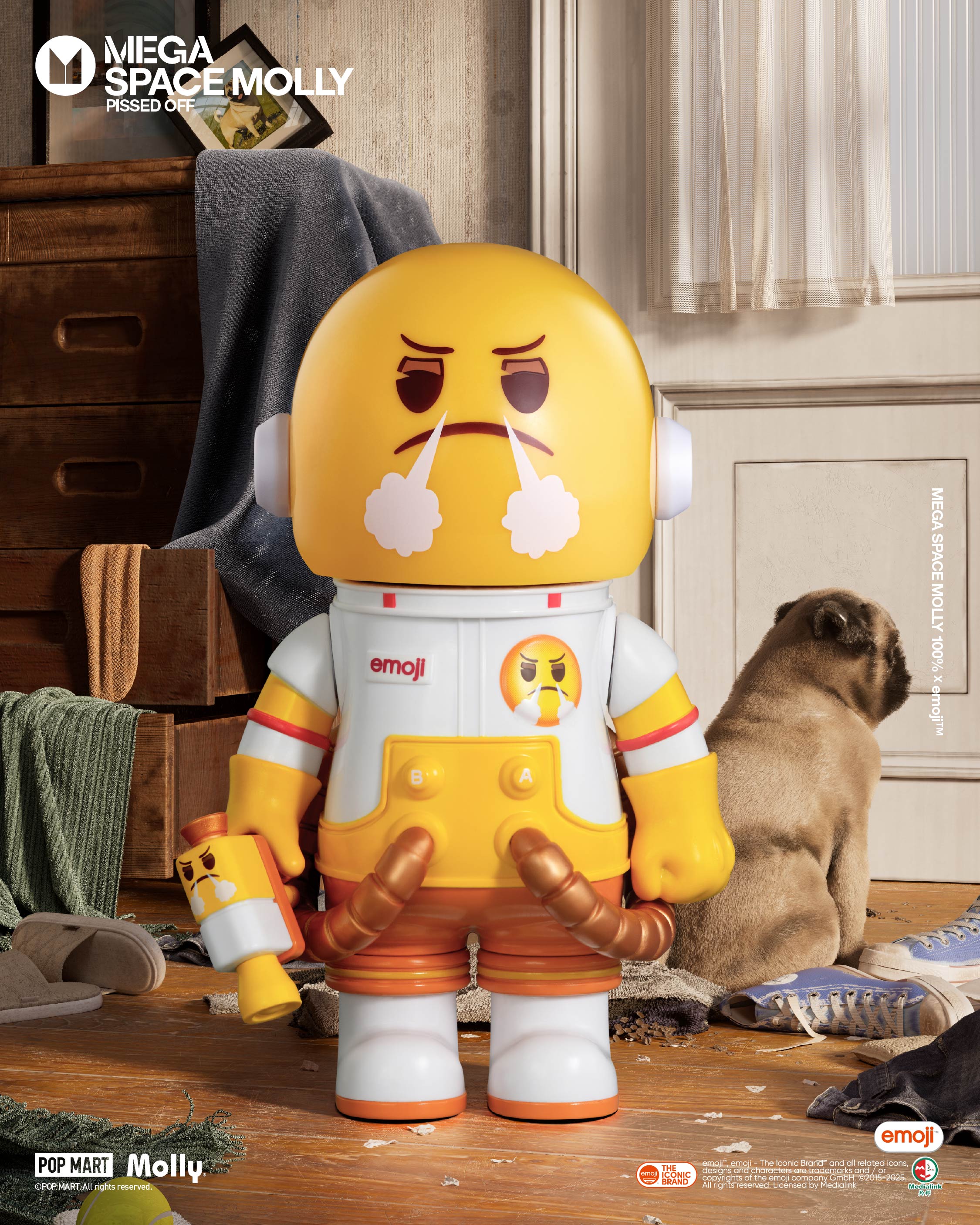  POP MART MEGA SPACE MOLLY 100% × emoji™ Series、mySite、greenlandpopulation