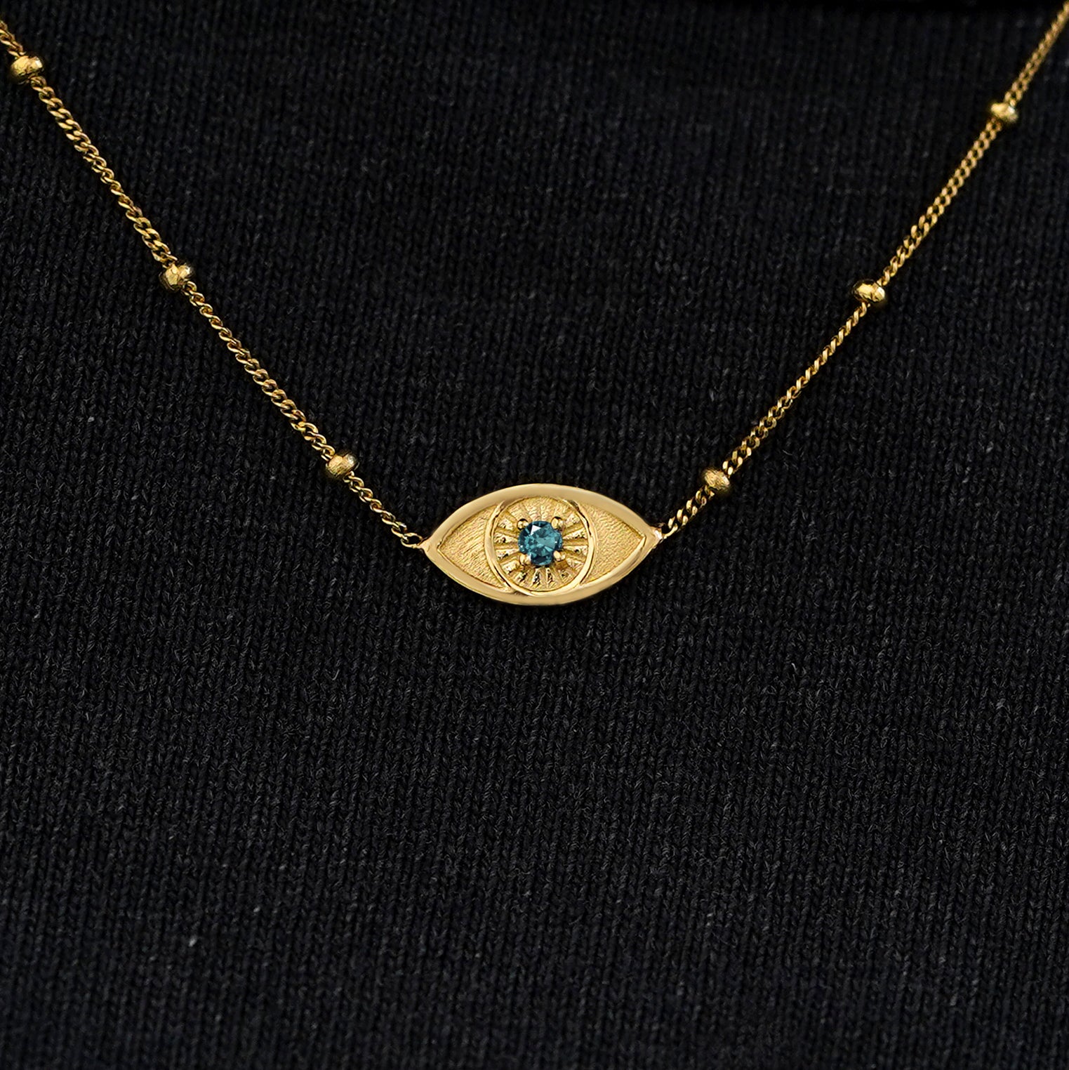 Gemstone Evil Eye Necklace、mySite、hinf8tx79