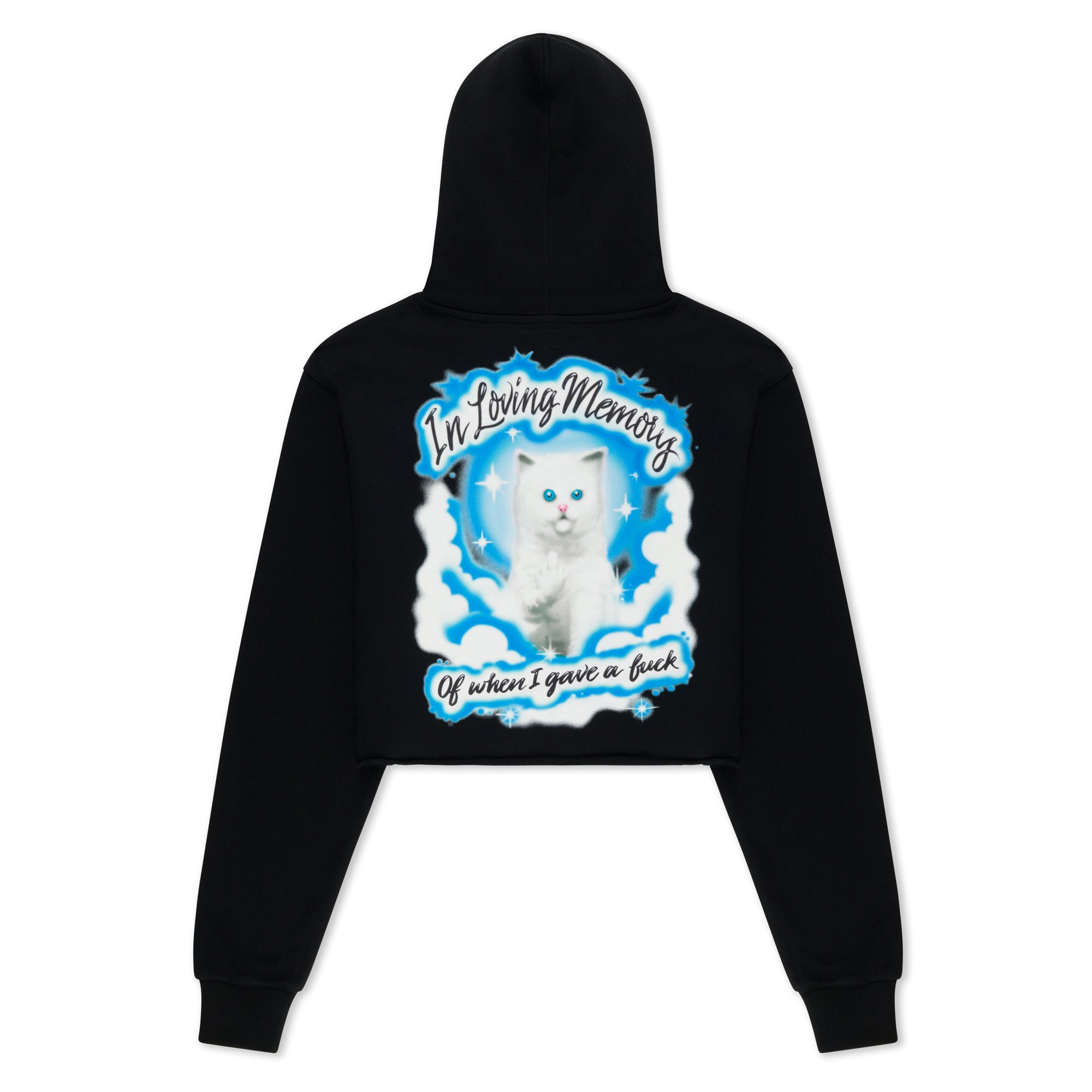  In Loving Memory Cropped Hoodie (Black)、mySite、merchandisen