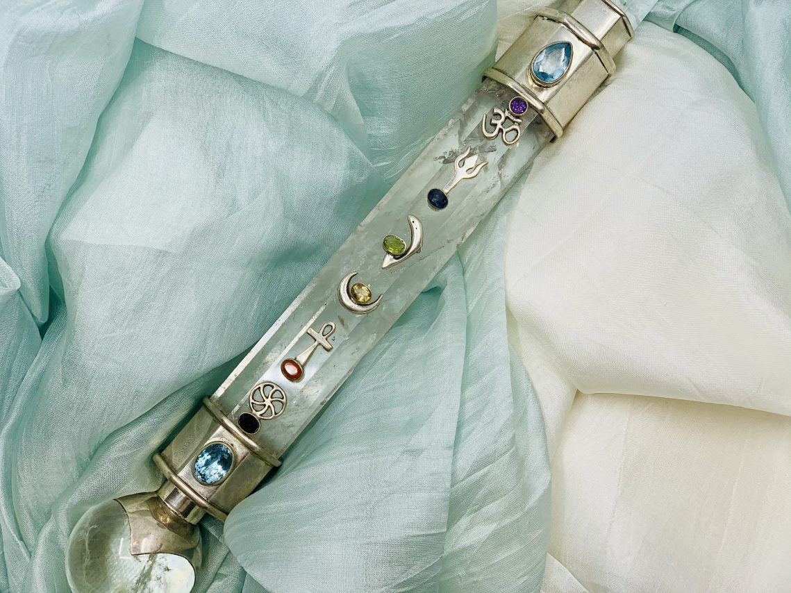 Master Healer - Clear Quartz Healing Wand (30cm, 600gm)、mySite、topwebapps