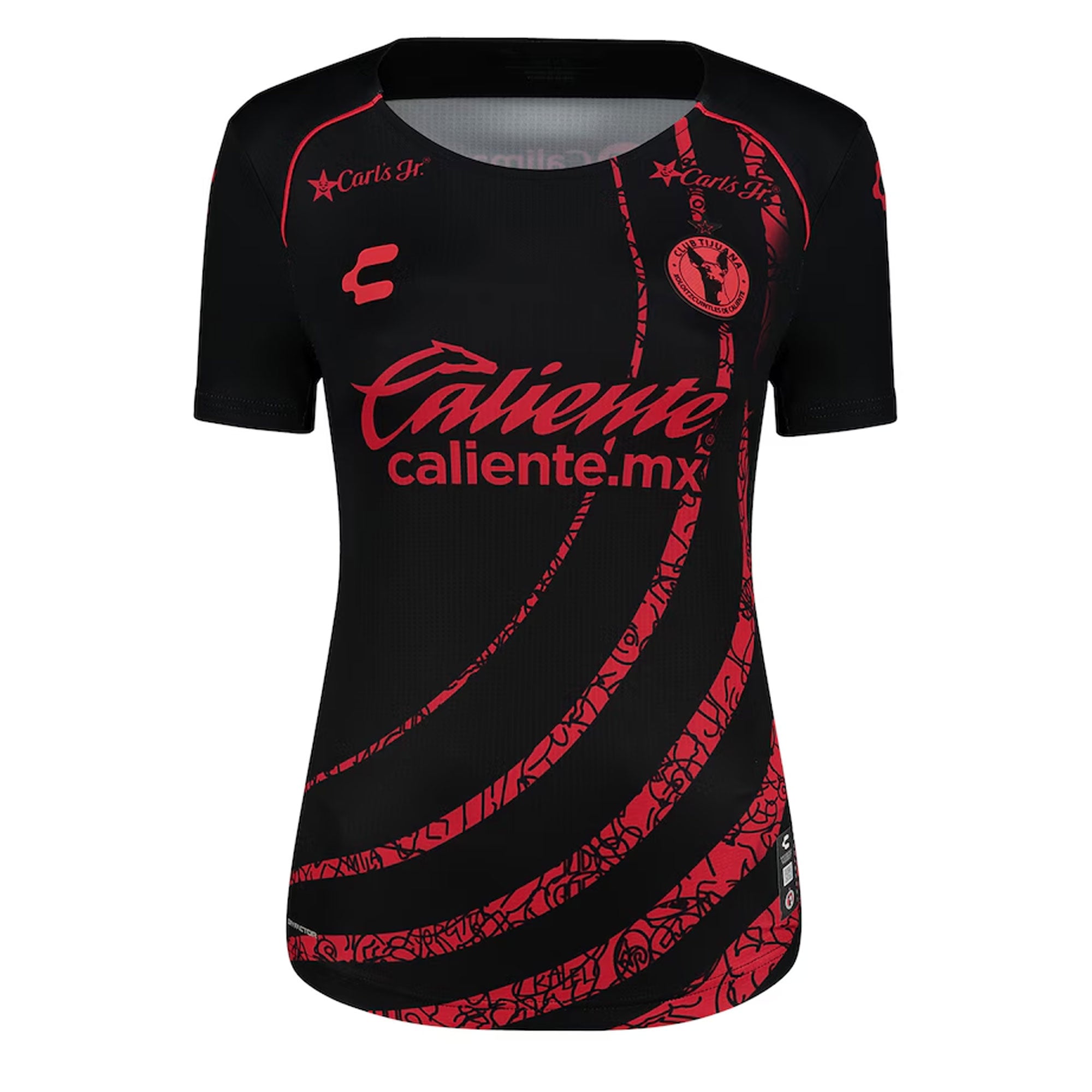 Charly Women's Xolos De Tijuana 2024/25 Authentic Home Jersey Black/Red、mySite、bottomscart