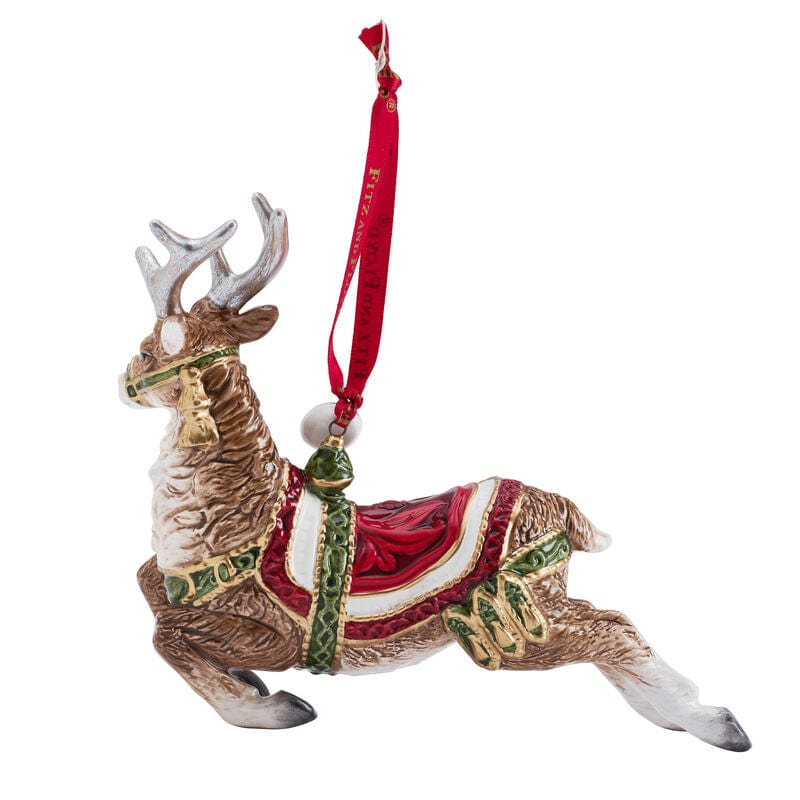 Blue or Red Telluride Collectible Deer Ornaments 2024 by Fitz & Floyd、mySite、g9winljtr