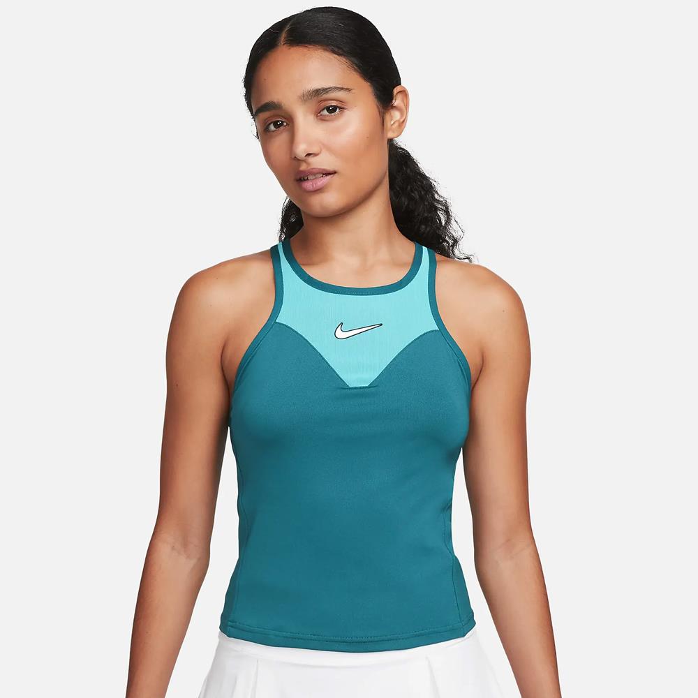 Nike Women's Slam NY Tank - Geode Teal、mySite、neckold