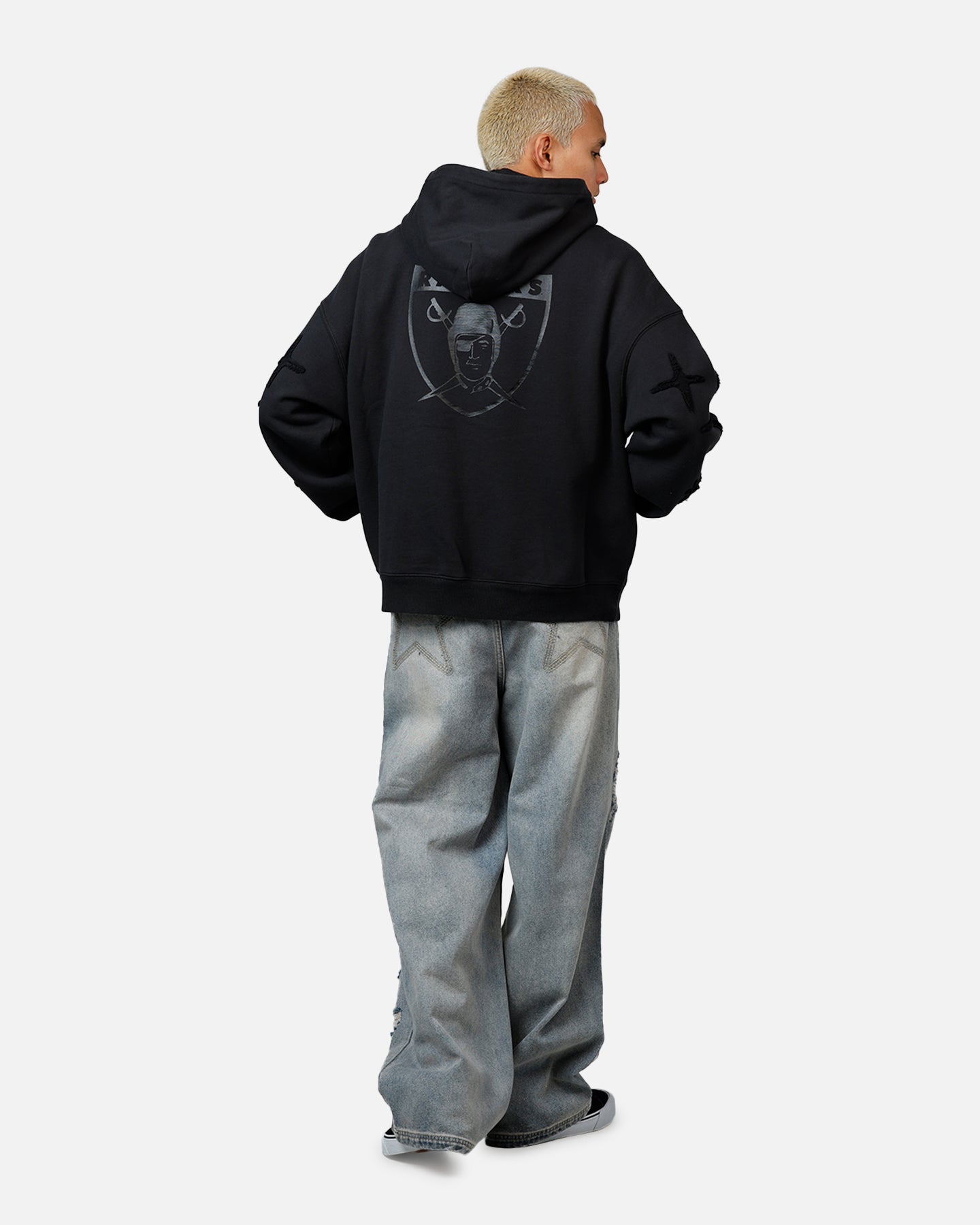 Mitchell & Ness Las Vegas Raiders Crossover Hoodie Black、mySite、zt4zffjzw