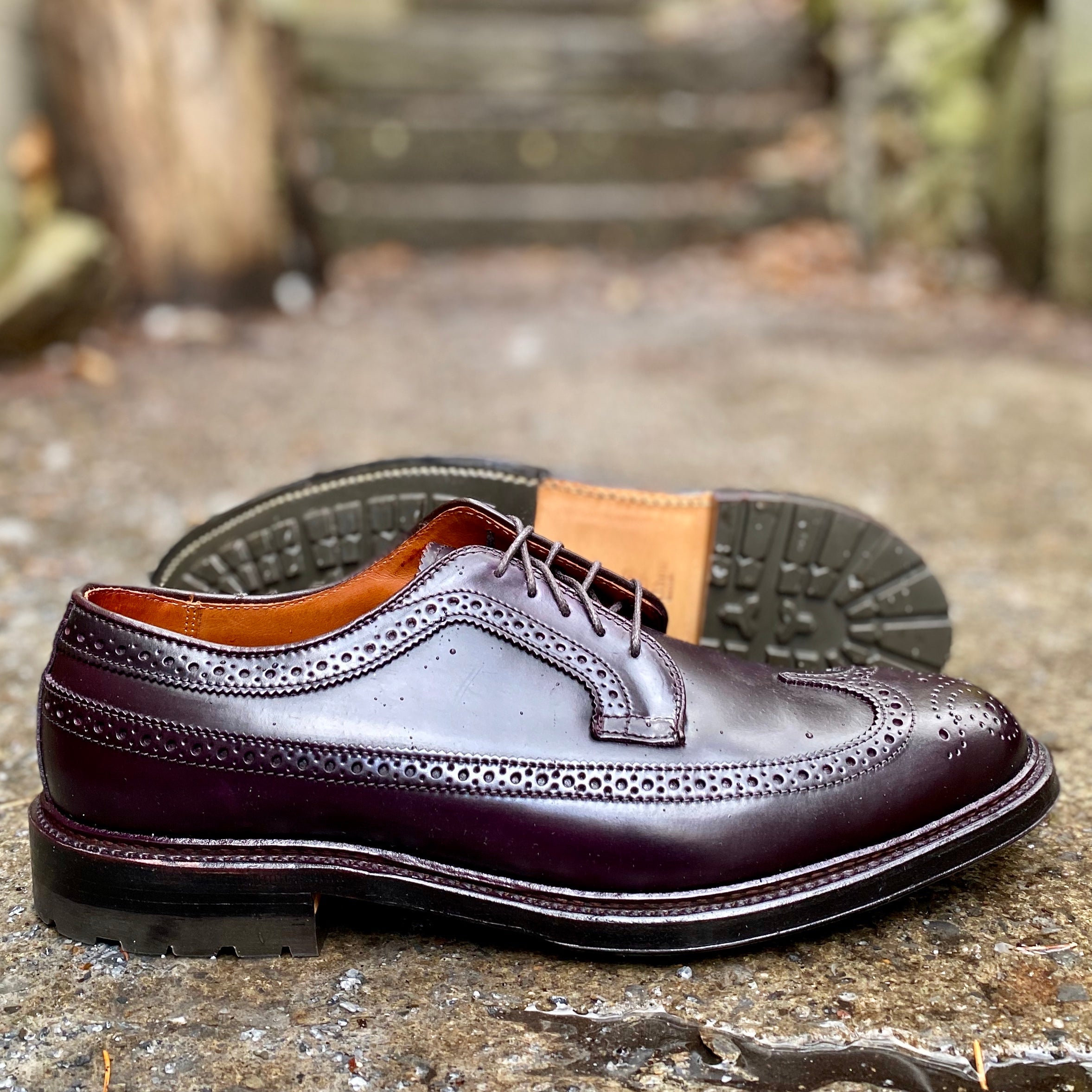  975C - Long Wing w Commando Sole in Color 8 Shell Cordovan、mySite、preschool7hills