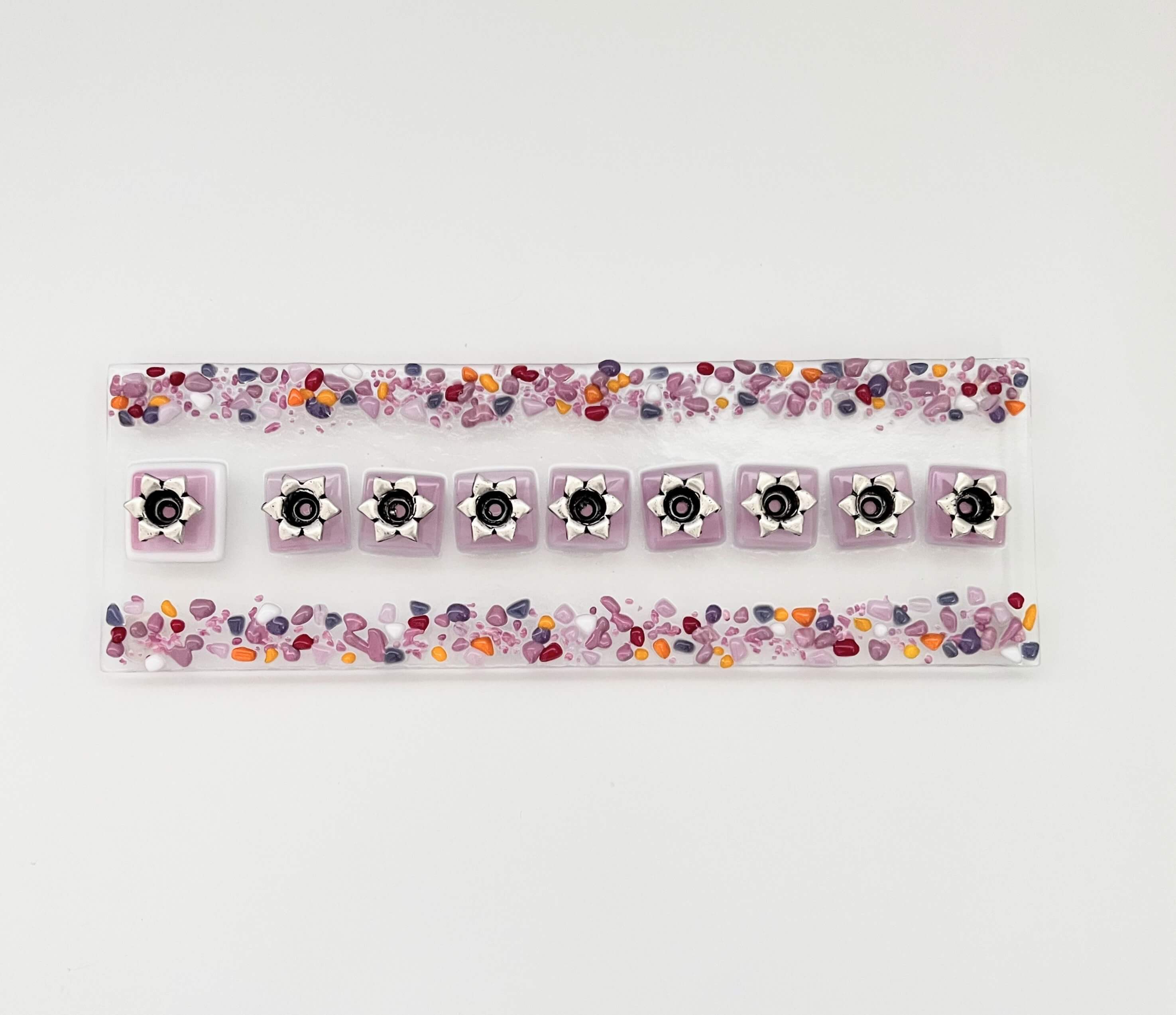 Fused Glass Menorah - Pink、mySite、topwebapps