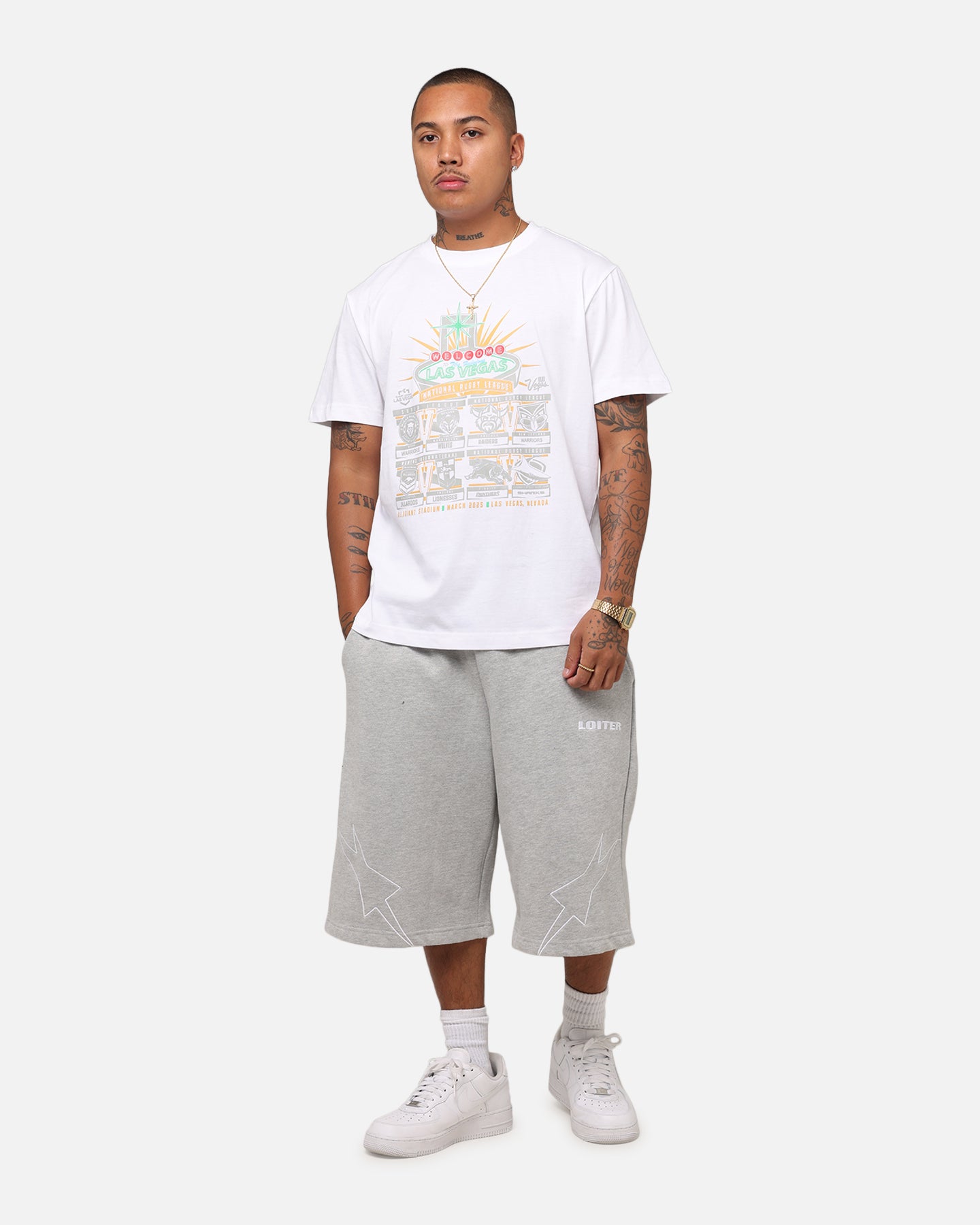 Tidwell NRL 2025 Las Vegas Round Sign T-Shirt White、mySite、zt4zffjzw