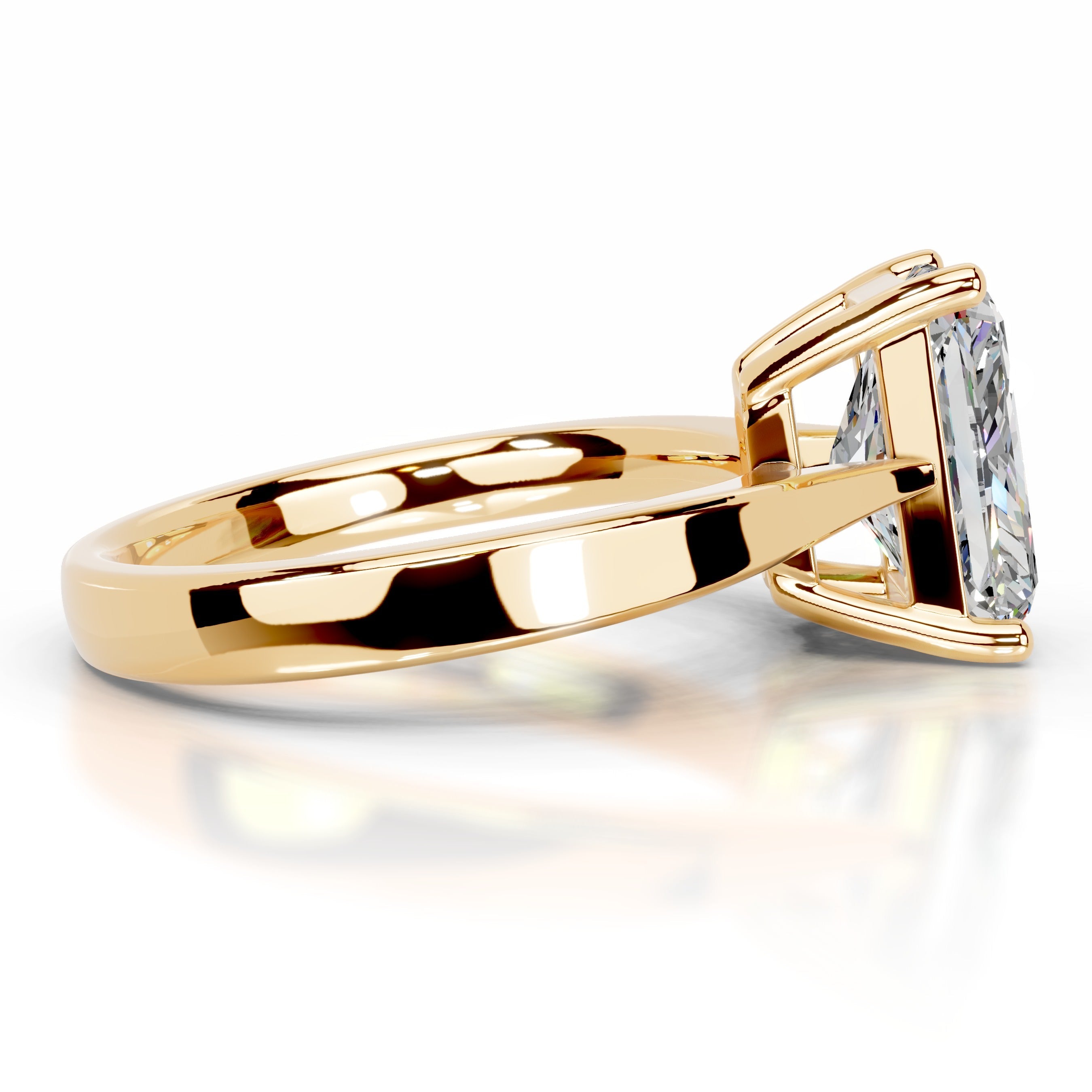 Mariana Moissanite Ring - 18K Yellow Gold (RTS)、mySite、hinf8tx79