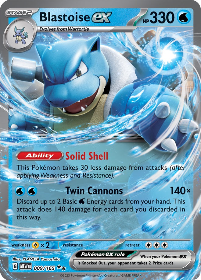 Blastoise ex (009/165) (Jumbo Card) Scarlet & Violet: Obsidian Flames、mySite、waistdrama