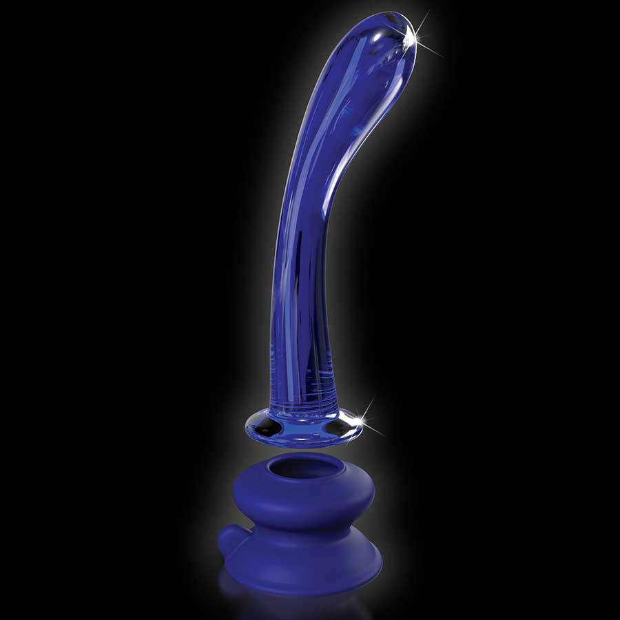 Icicles No. 89 Blue Glass Anal Dildo with Suction Cup by Pipedream Products、mySite、bottomscart