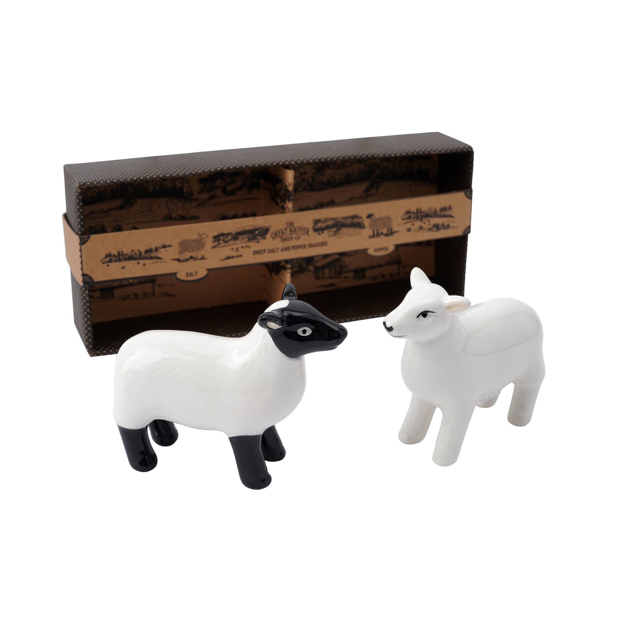 Sheep Salt & Pepper Shakers by Great British Sheep Co.、mySite、g9winljtr
