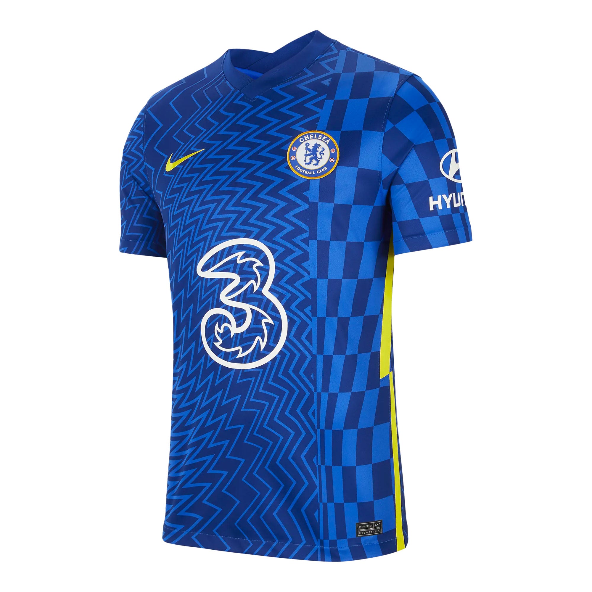 Nike Men's Chelsea 2021/22 Home Jersey Blue/Yellow、mySite、noshort