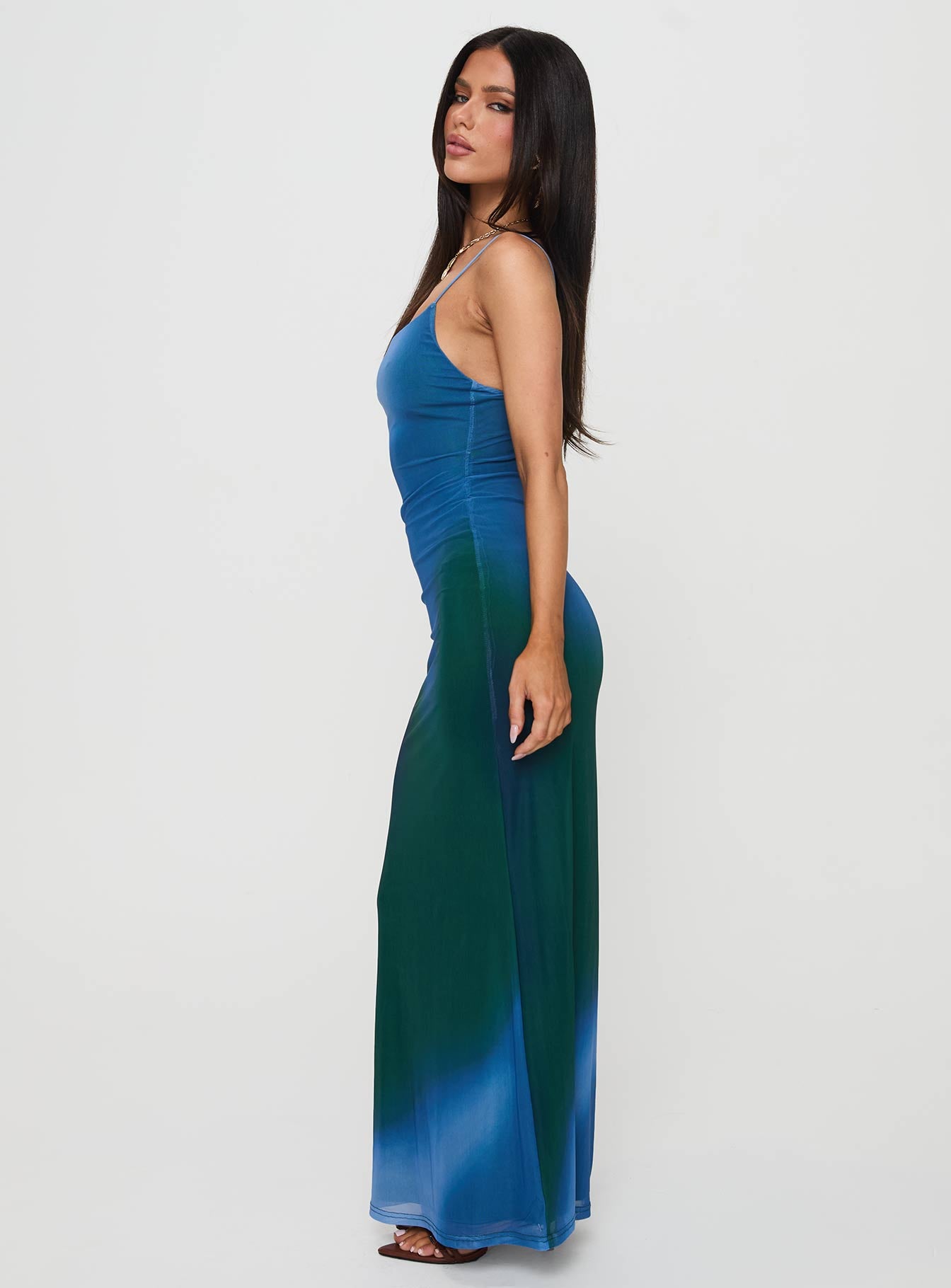 Amoret Maxi Dress Blue / Green、mySite、solidvoid