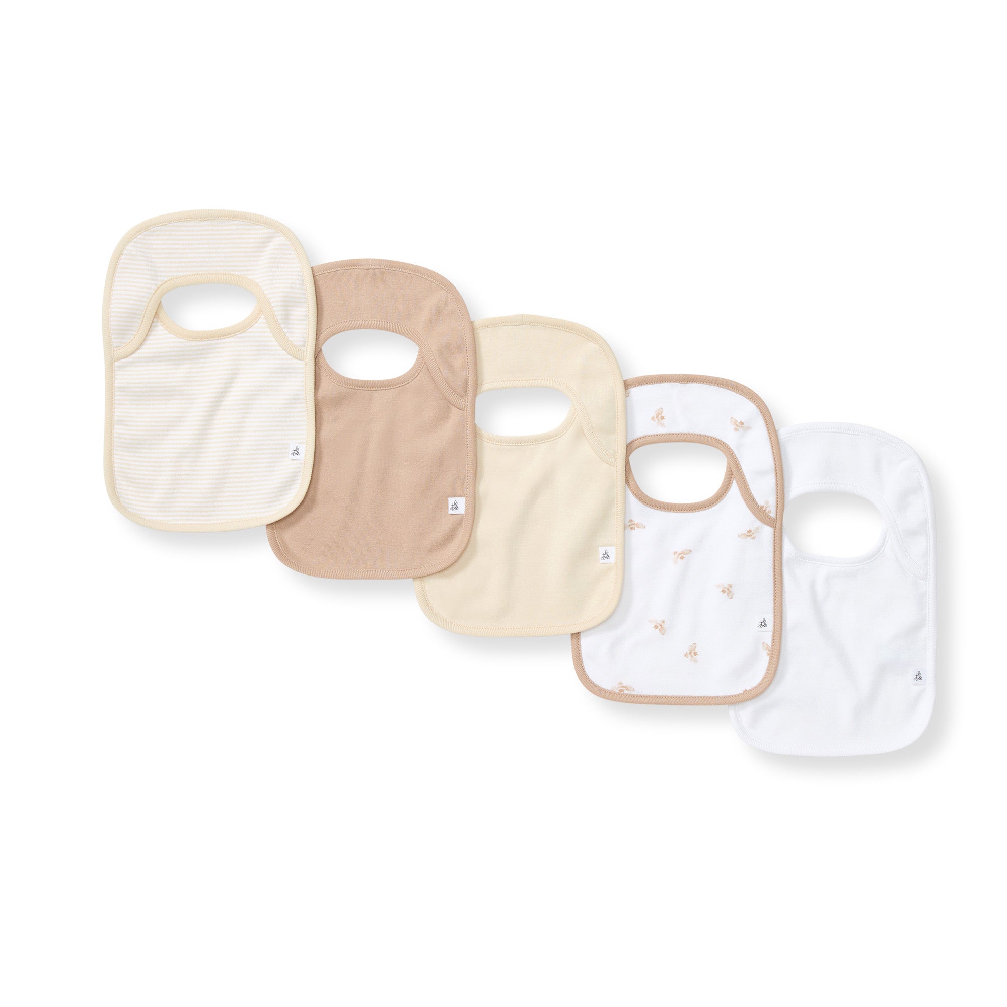 Golden Bee Organic Cotton Baby Bibs 5 Pack、mySite、g9winljtr
