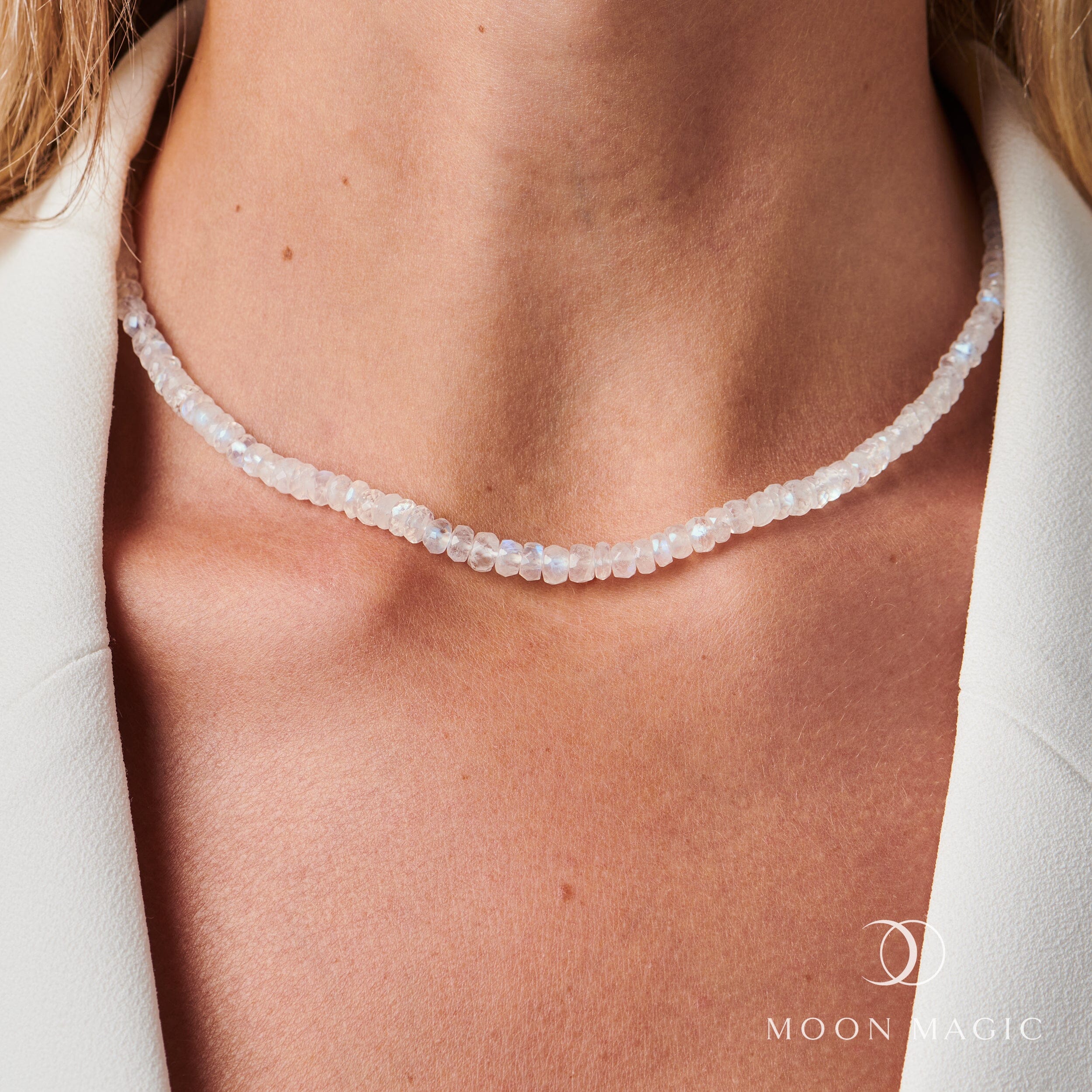 Beads Necklace - Moonstone、mySite、hinf8tx79