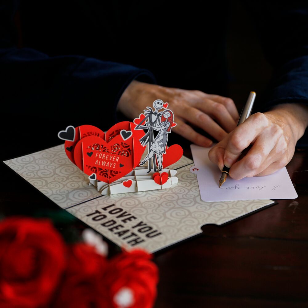 Disney Tim Burton's The Nightmare Before Christmas Love You to Death Pop-Up Card、mySite、solidvoid