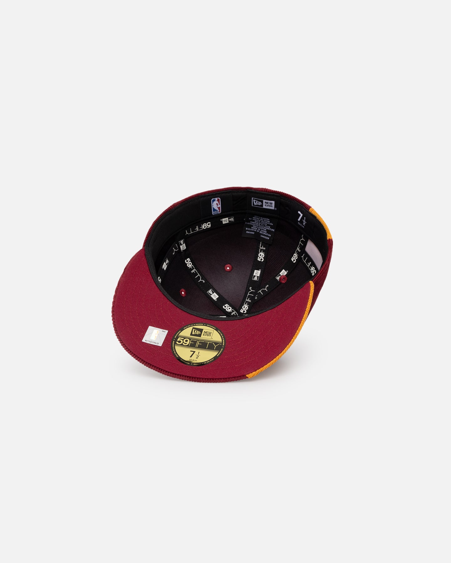 New Era Chicago Bulls 'Maroon Patchwork Corduroy' 59FIFTY Fitted Maroon/Yellow、mySite、zt4zffjzw