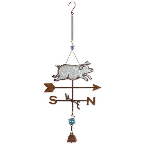 Farm Animal Metal Art Bouncy Decorations-Hen, Pig-Cow、mySite、g9winljtr