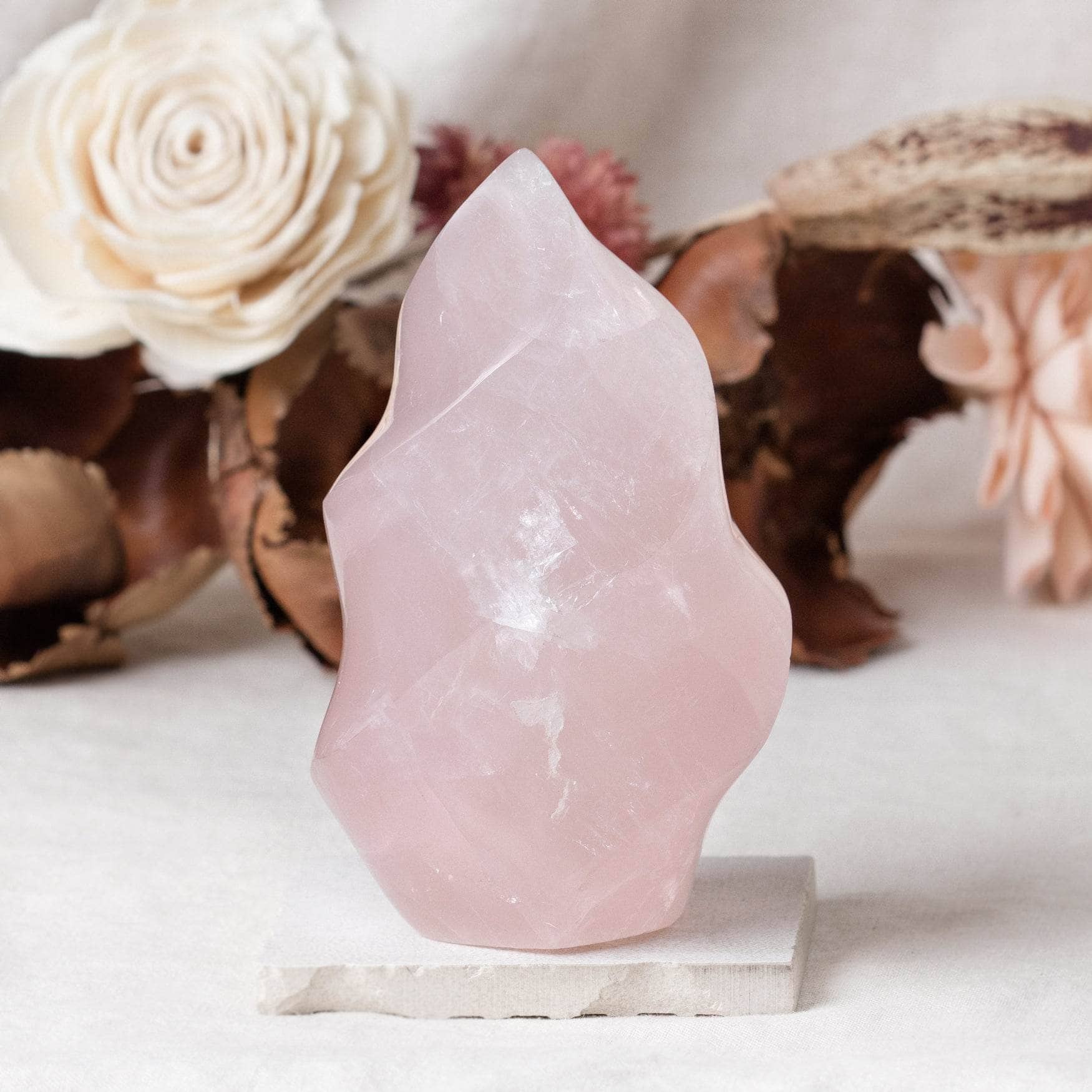 Rose Quartz Flame Crystals - 1 of a Kind、mySite、hinf8tx79