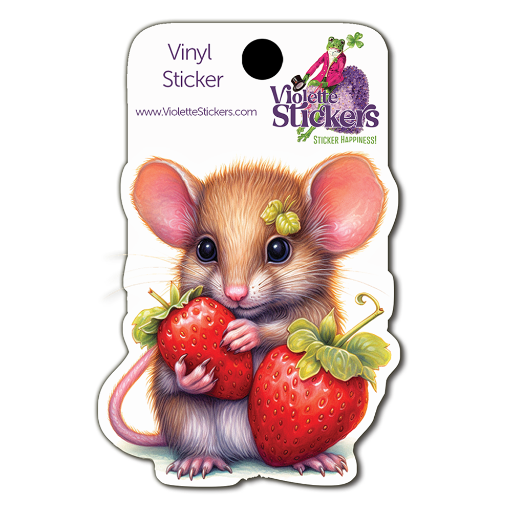  Strawberry Mouse Vinyl Sticker Decal、mySite、ghnorth