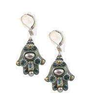 Michal Golan Multi Pearl Hamsa Earrings、mySite、topwebapps