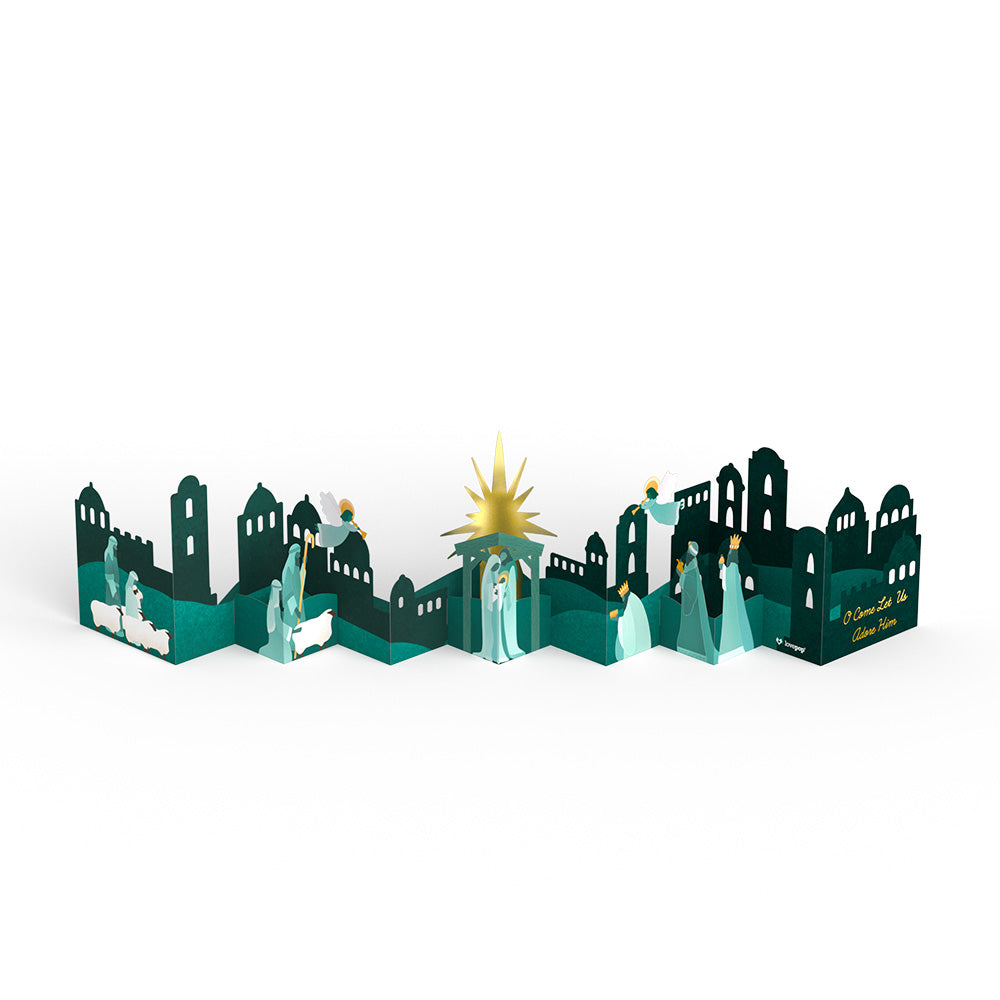Nativity Scene Loooooong Card™ (Expands to 2 feet)、mySite、solidvoid