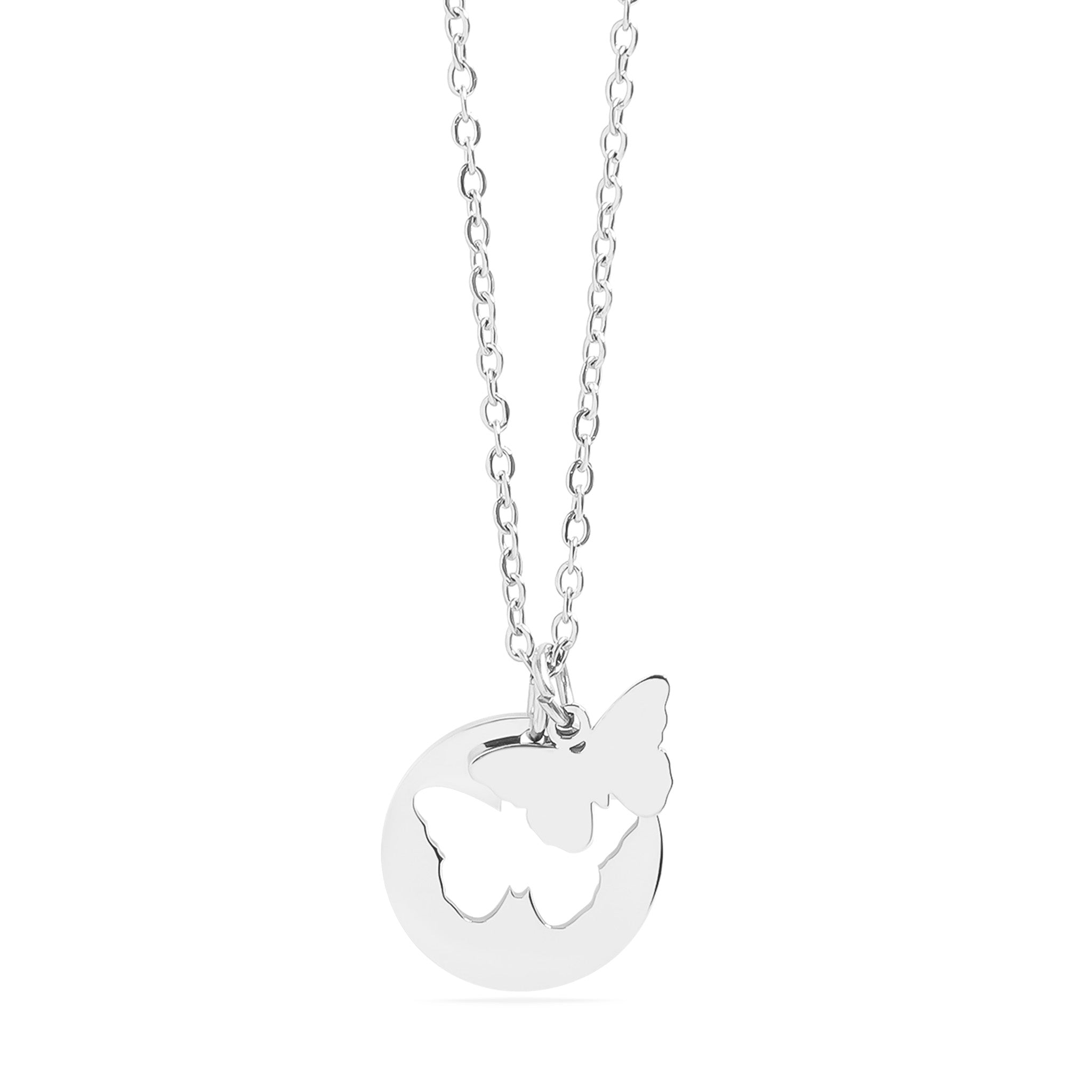 18K Gold PVD Stainless Steel Butterfly Cutout Necklace / CHN0074、mySite、dreamappss