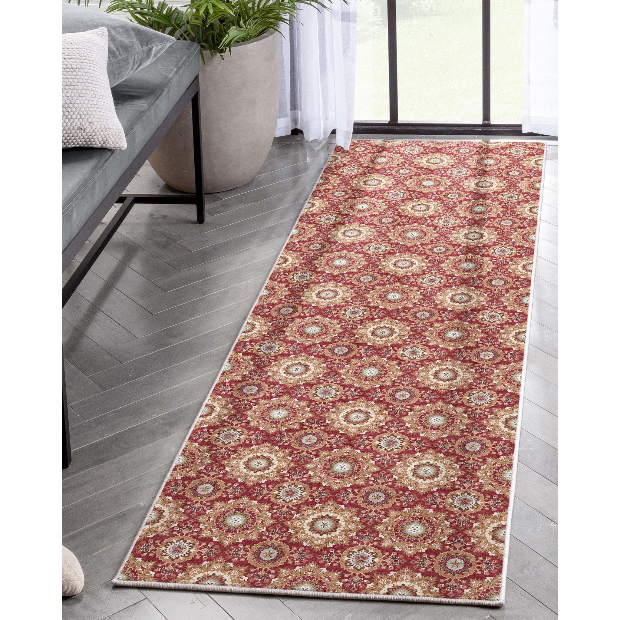 Victoria Transitional Mosaic Pattern Flat-Weave Rug、mySite、gigharbornorthrealestate
