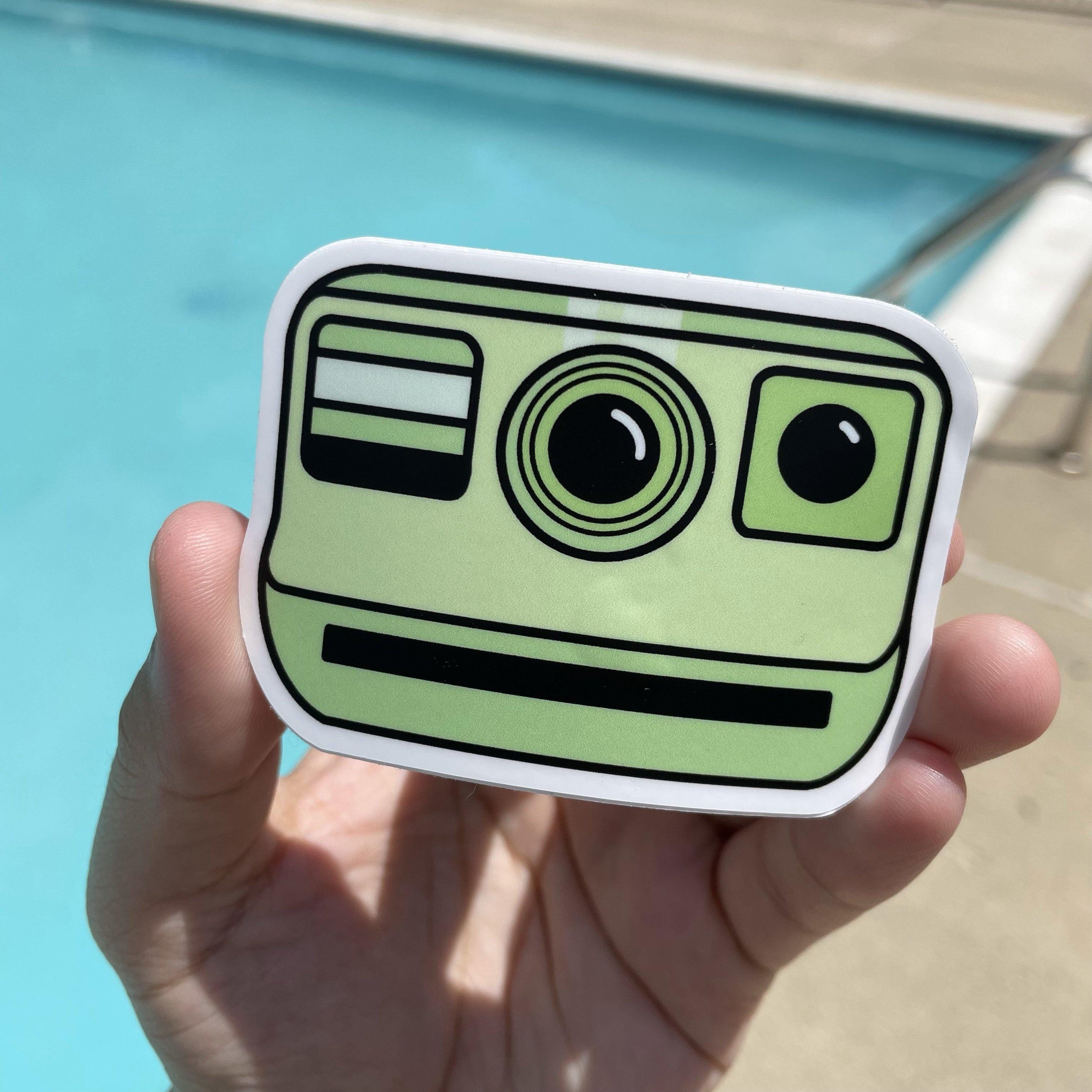  Green Vintage Camera Aesthetic Sticker、mySite、elrpsem3k