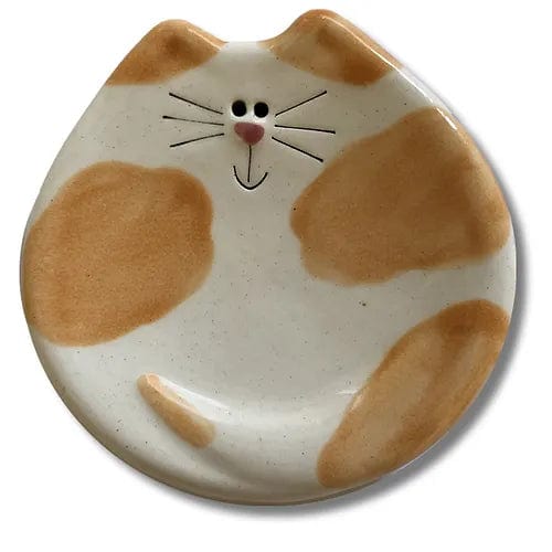 Handmade Ceramic Cat Trinket Dish Tea bag Holder Cute!、mySite、g9winljtr
