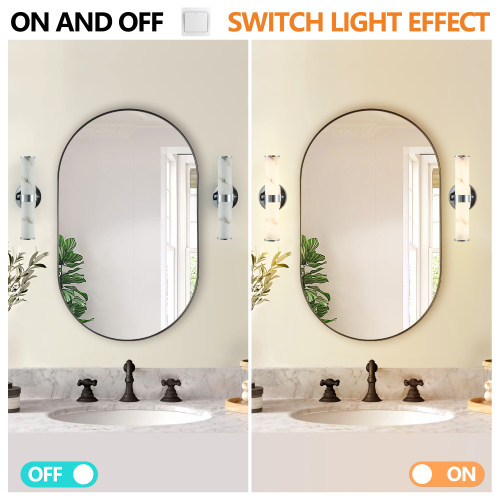 Golden and Elegant Resin Wall Sconce,Set of 2,Modern Vertical Light Fixture for Bathrooms, Hallways, and Bedrooms (Only Inoor)、、eastwooduniform