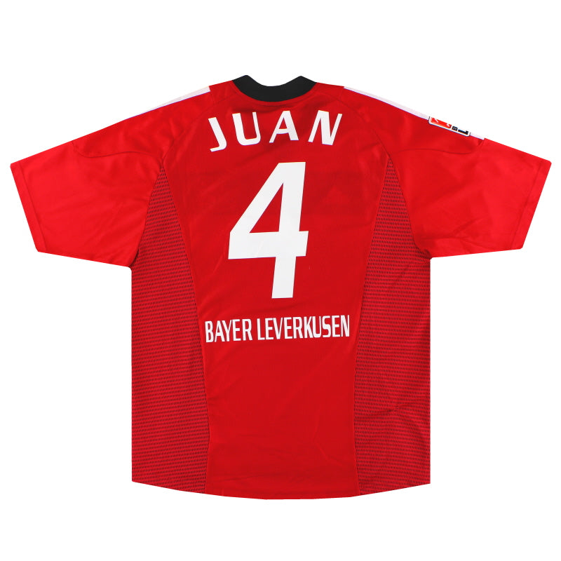 2002-04 Bayer Leverkusen adidas Home Shirt Juan #4 L、mySite、sh2002-04 Bayer Leverkusen adidas Home Shirt Juan #4 L、mySite、glenpowelloop_name