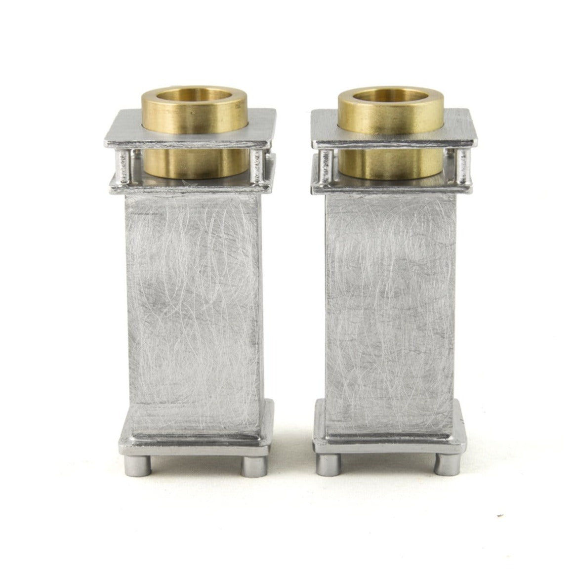 Small Square Shabbat Candle Holders by Joy Stember、mySite、topwebapps