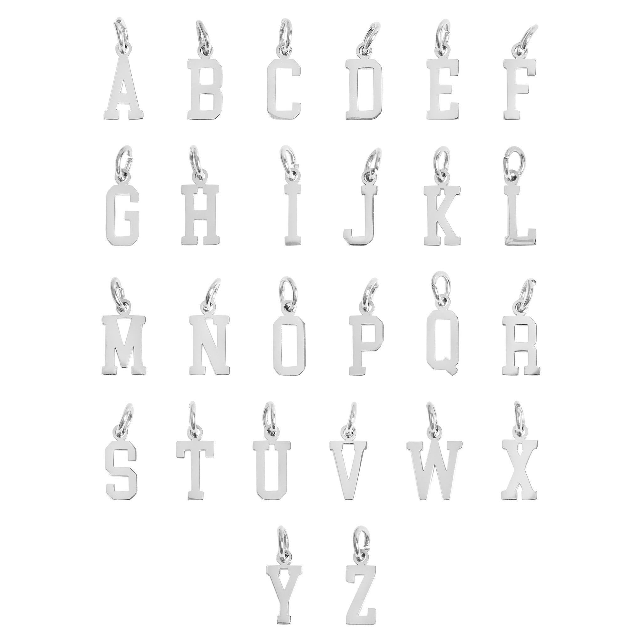 Stainless Steel Small Sport Letter Pendants / PDS0005、mySite、dreamappss