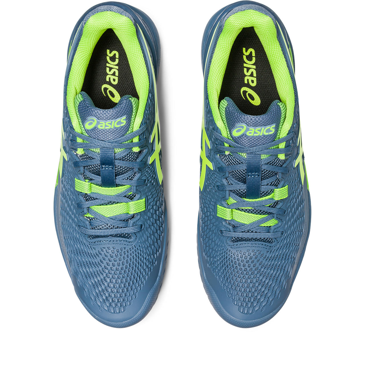 Asics Gel Resolution 9 Men's Tennis Shoe (Blue/Green)