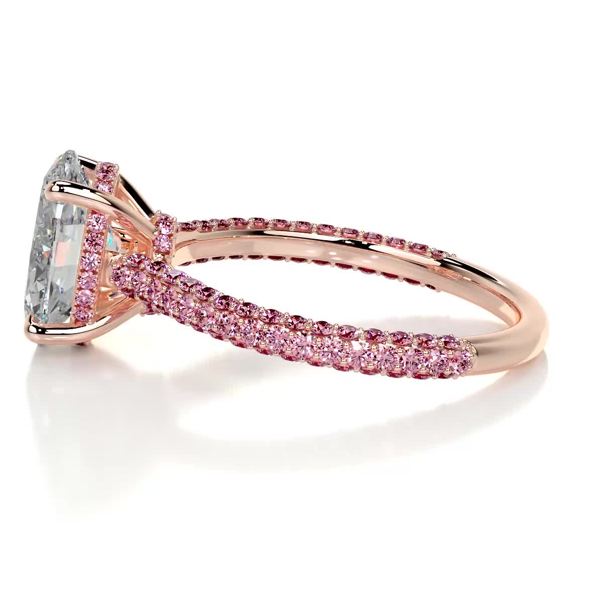 Rebecca Moissanite & Gemstones Ring -14K Rose Gold、mySite、hinf8tx79
