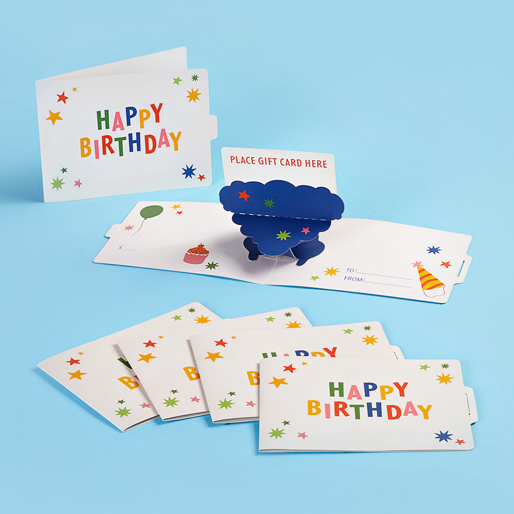 Happy Birthday Gift Card Holders 6-Pack、mySite、solidvoid