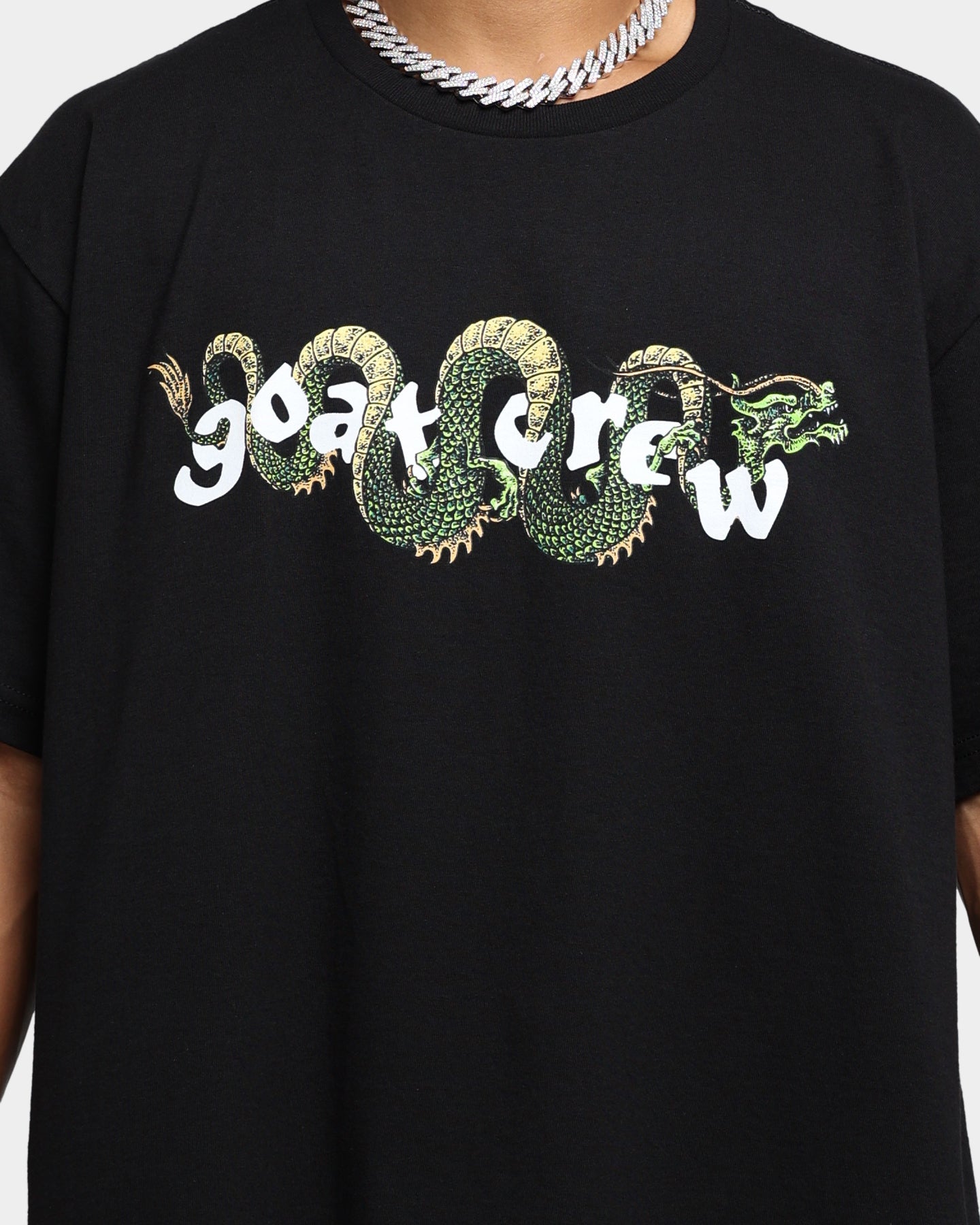 Goat Crew Sleeping Dragons T-Shirt Black、mySite、zt4zffjzw