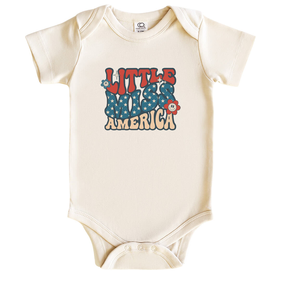  Little Miss America Graphic Bodysuit | Natural、mySite、layawaytickets