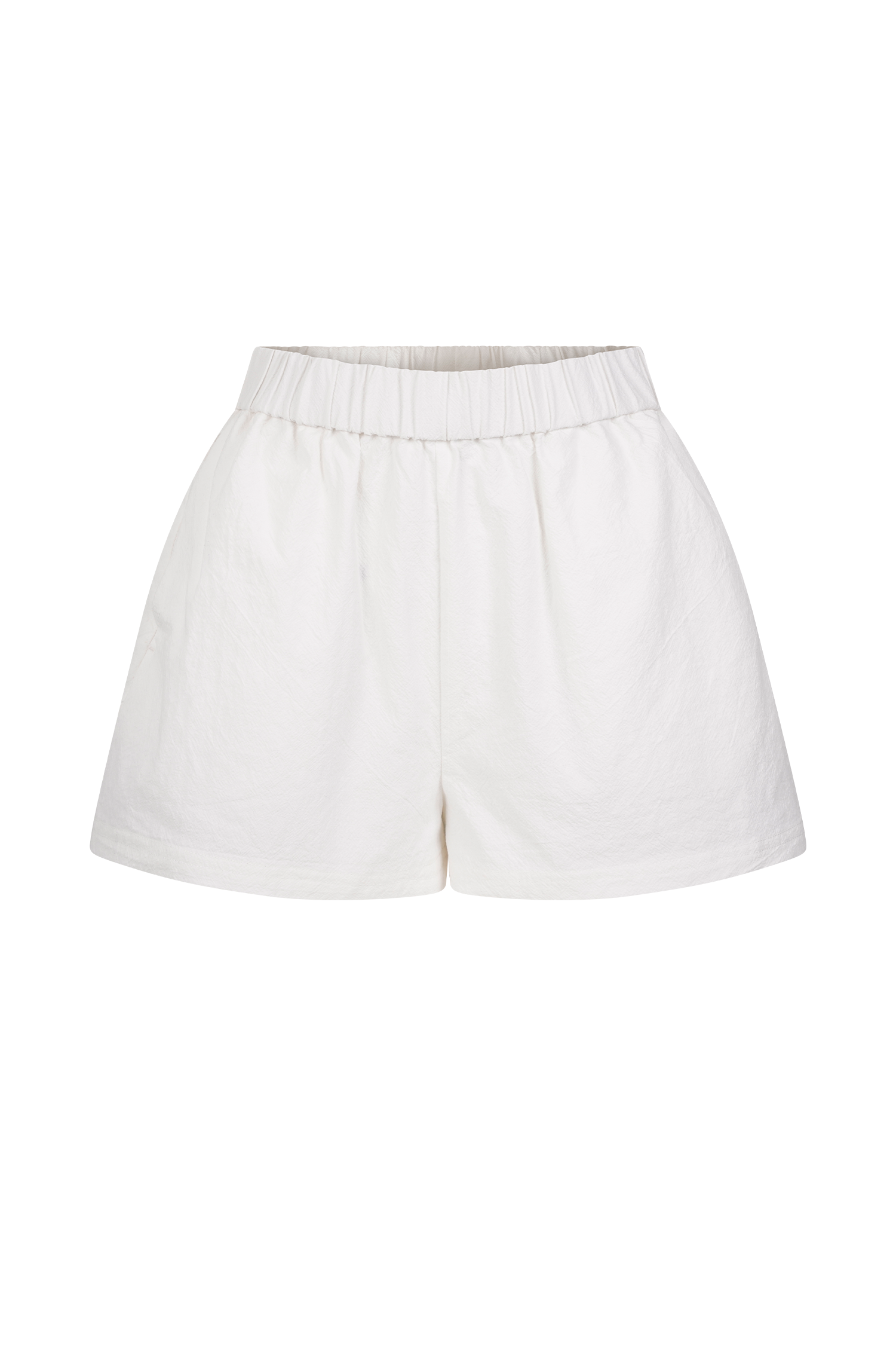 Annalee Cotton Shorts - White、mySite、solidvoid