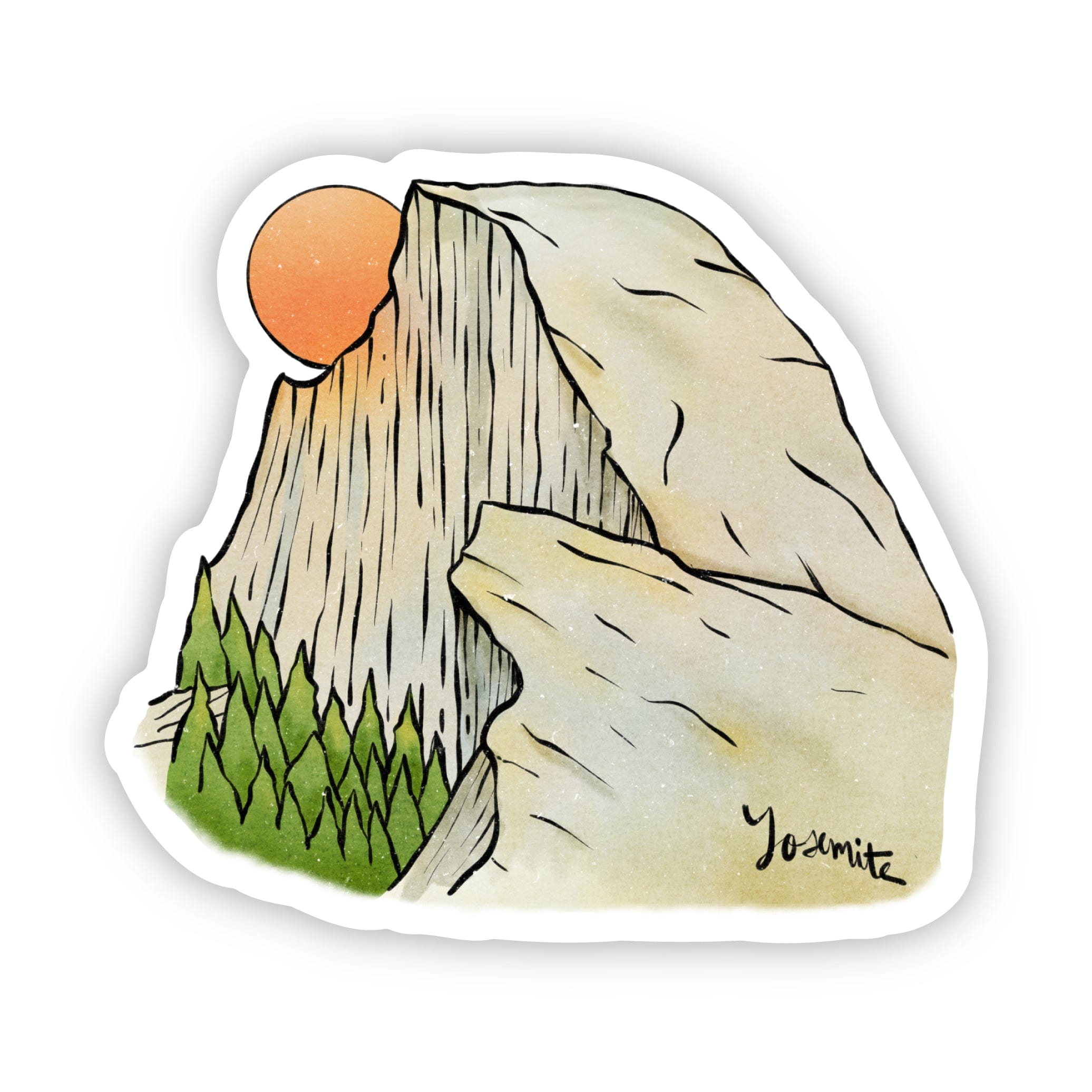  Yosemite Sunset California Sticker、mySite、ghnorth