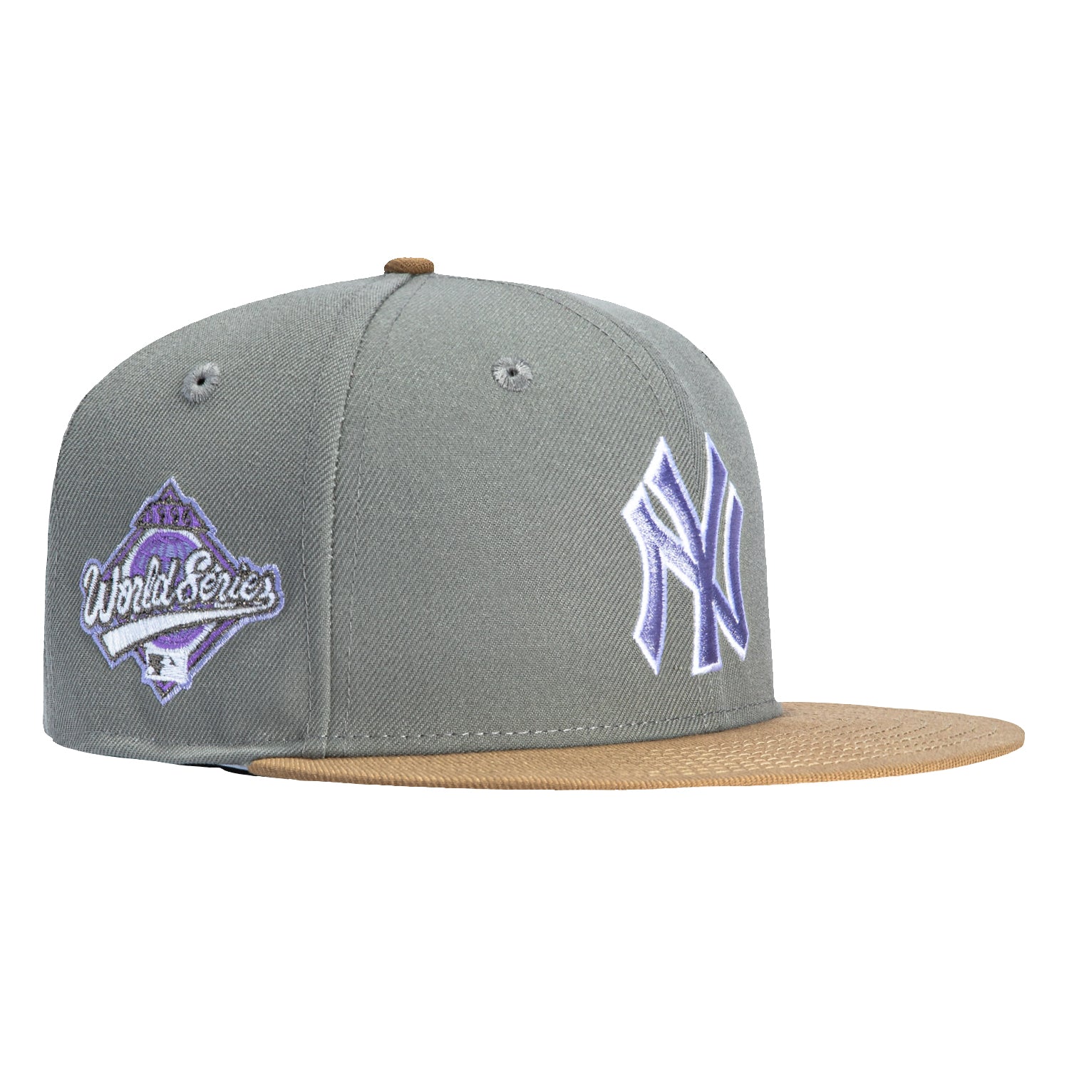 New Era 59Fifty Salt Water Taffy New York Yankees 1996 World Series Patch Hat - Graphite, Khaki、mySite、vikingsvslions
